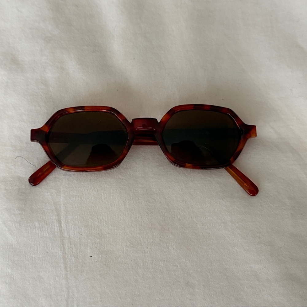 60s vintage hexagon sunglasses